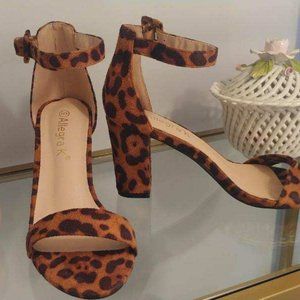 New Soft Animal Print Heels